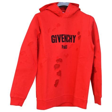 red givenchy hoodie womens|Givenchy men's destroyed hoodie.